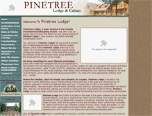 Tablet Screenshot of pinetreelodge.ca